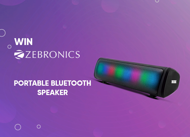 Zebronics Bluetooth speaker online contest platform