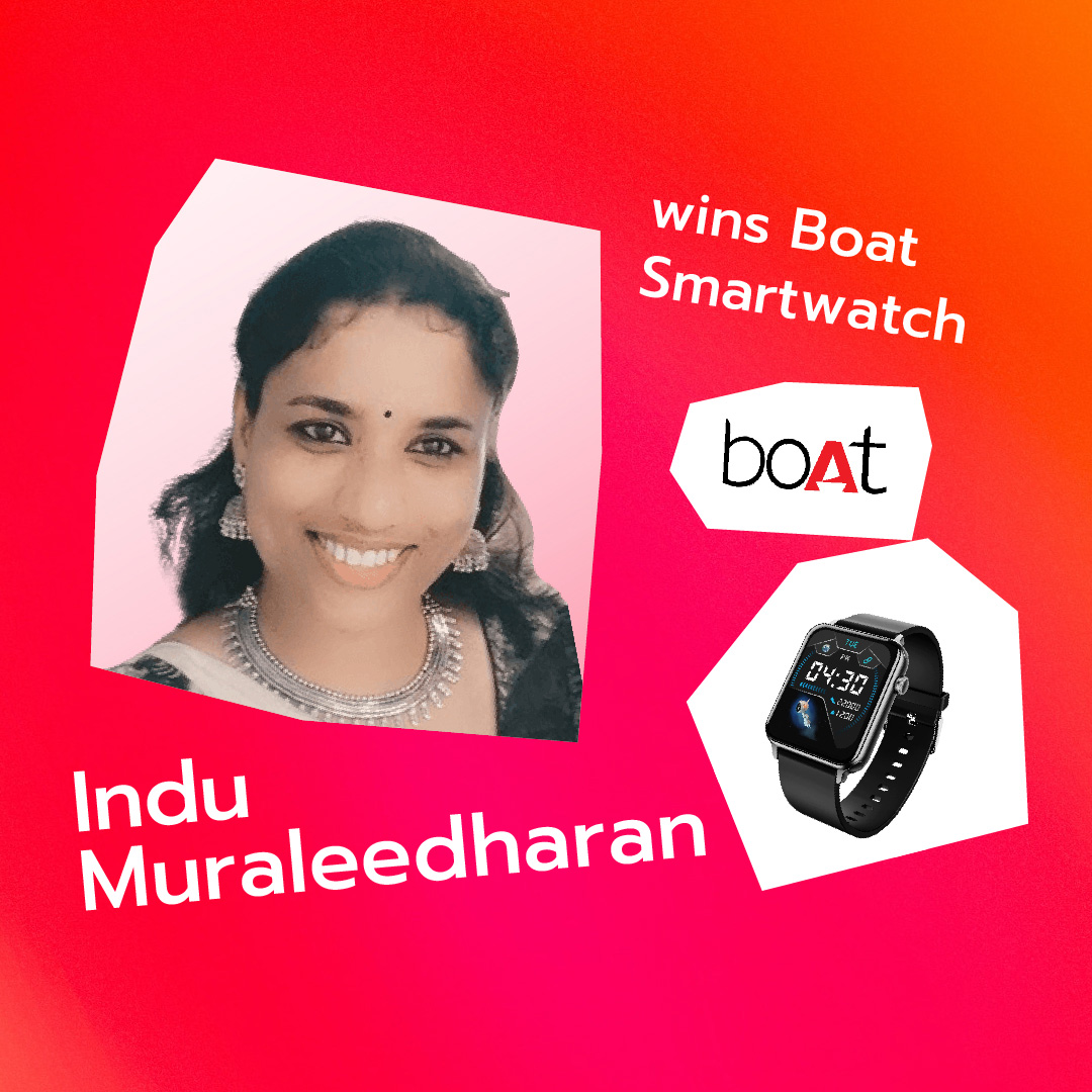 online contest in india winner indu muraleedharan