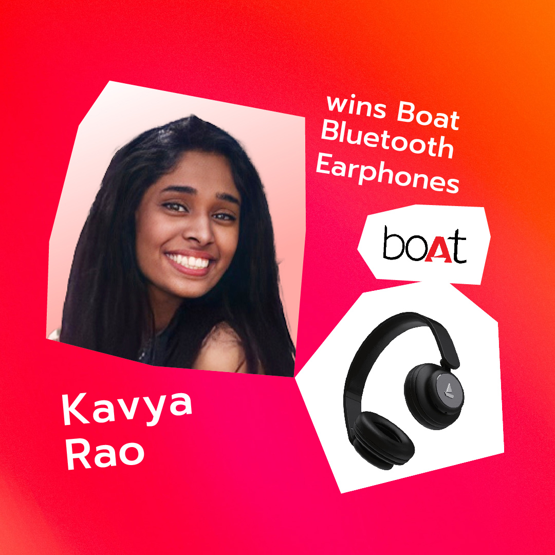 online contest in india  winner post kavya rao