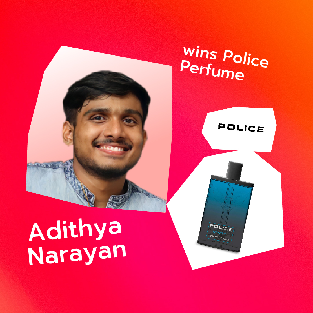 online contest in india winner post adithya