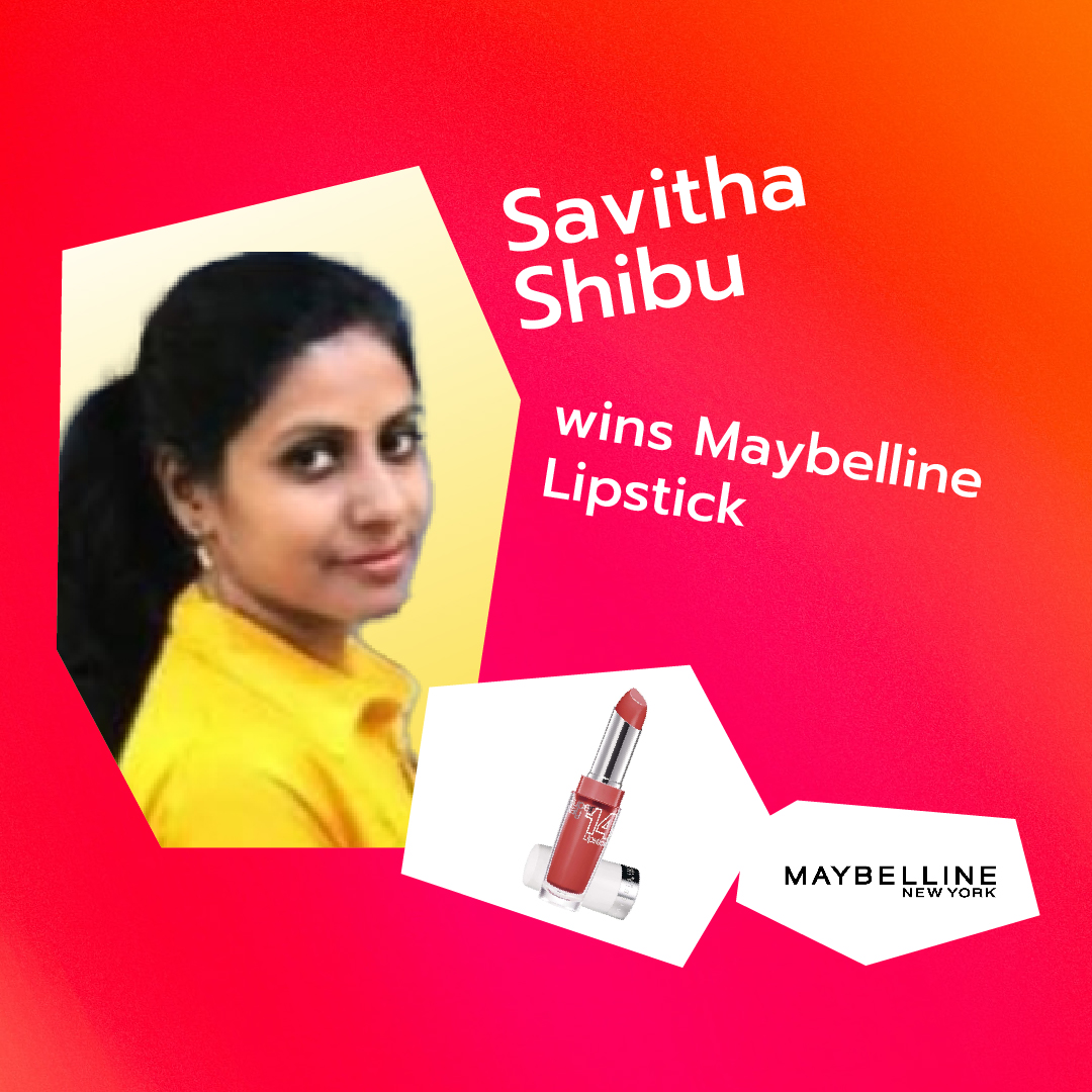 online contest in india winner post savitha shibu