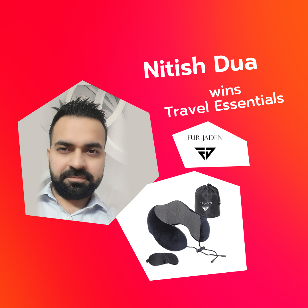 Online Contest platform winner post Nitish Dua